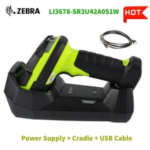 Zebra LI3678-SR3U42A0S1W Ultra-Robuster 1D Laser Barcode Scanner Imager mit Halterung - Bild 1 von 6