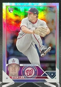 Evan Lee RC Rainbow Foil Parallel 2023 Topps Series 1 Washington Nationals #243 - Picture 1 of 5