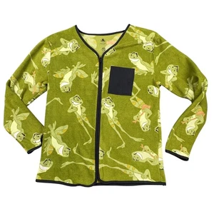 Disney Prinzessin und der Frosch Fleece Reißverschluss Damen S Strickjacke Fee skurril Spaß - Bild 1 von 10