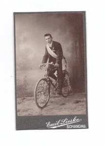 CDV Fahrrad bike Orden Schandau  65 x 104 mm - Bild 1 von 2