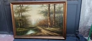Olio Su Tela Luca De Guidi Squarcio Di Bosco  1975 - Foto 1 di 17