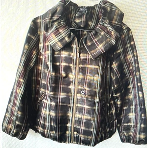 Giacca tribale con zip marrone metallizzato - taglia 8 - Foto 1 di 5