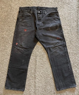 Polo Ralph Lauren Jeans Men's Embroidered Varsity Multi Logo Classic Fit 40x32 - Image 1 of 4