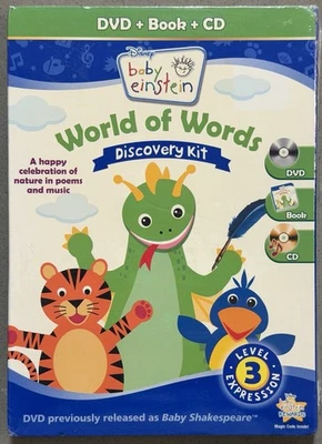 New Baby Einstein: World of Words - Bill Weisbach (CD + DVD, 2 Discs, Disney) Foto 1 de 2