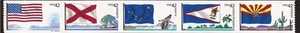 US Stamp 2008 42c Flags Alabama - Arizona 5 Stamp Strip Scott #4273-7 - Picture 1 of 1