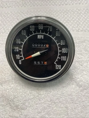 👉✅ 1991,95 Harley Davidson Softail FLSTNDrag Specialties 5" Black Speedometer - Image 1 of 4
