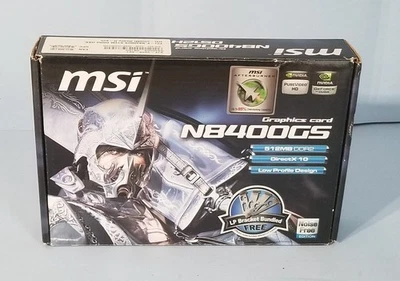 MSI Nvidia GeForce 8400GS N8400GS 512MB PCI-E Video Card N8400GS-D512H - Image 1 of 4