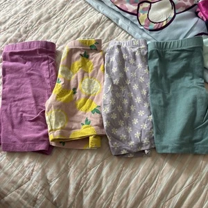 Wonder Nation Girls Size 7/8 Biker Short Lot (4 Pairs) - Picture 1 of 3