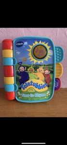 Vtech Teletubbies Time To Rhyme Electronic Talking Light Up Musical Book - Picture 1 of 4