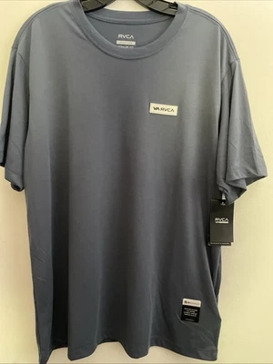Nueva Camiseta RVCA Para Hombres Deporte Activo Gimnasio Absorbente de Humedad Camisa Estilo Callejero Talla L Foto 1 de 4