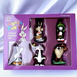 Rare Looney Tunes Figure Set Bugs Bunny Wile E Coyote Vintage Collectible - Picture 1 of 12