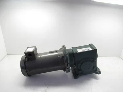 Baldor VM3611T-5 Industrial Motor 1750RPM W/ 26Q10L18 Tigear Reducer 10:1 Ratio - Image 1 of 4