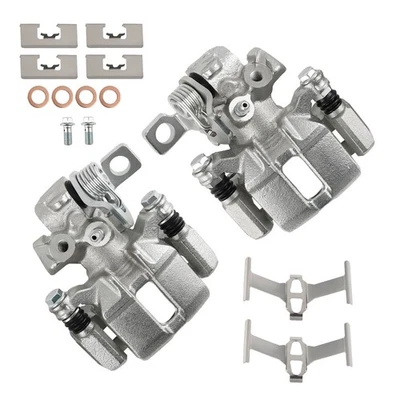 Par de pinzas de freno traseras (2) con soporte para Honda Civic del Sol 1993-97 19-B1557 Foto 1 de 4