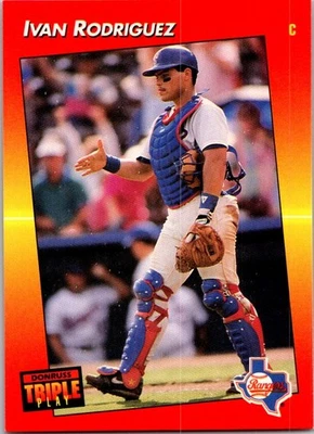 1992 Triple Play #51 Ivan Rodriguez - Image 1 of 2