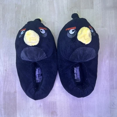 Angry Birds Bomb Bird Kids Plush Slippers Size 11/12 - Image 1 of 4