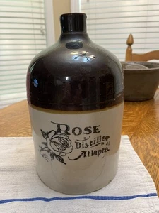 Rose Distiller Atlanta Ga Whiskey Pre Pro Jug Georgia Pottery - Picture 1 of 6