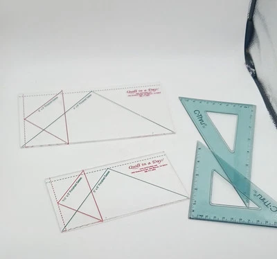 Small Flying Geese Ruler 3” X 6” by Quilt in a Day Finished Lot - Image 1 of 4