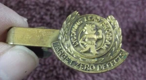 Vintage Target Zero Defects Lycoming Lead Program Tie Clip - Bild 1 von 2