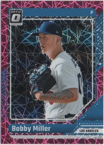 Bobby Miller 2024 PANINI DONRUSS BASEBALL /79 Optic Pink Velocity #69 Dodgers - Picture 1 of 2