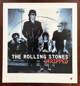 19.5" x 21" Vintage 1995 Rolling Stones "Stripped" Album Cover Art Poster - Picture 1 of 2