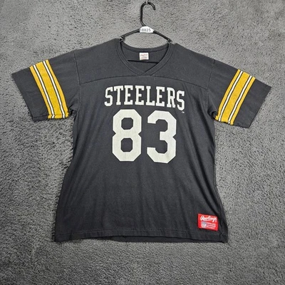 Camiseta deportiva de fútbol americano Rawlings Pittsburgh Steelers 83 para adulto XL Foto 1 de 4