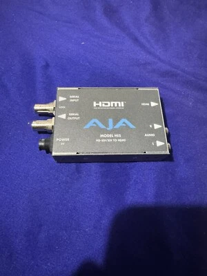 AJA Model Hi5 HD-SDI/SDI to HDMI Video and Audio Converter INCLUDES POWER SUPPLY - Image 1 of 4