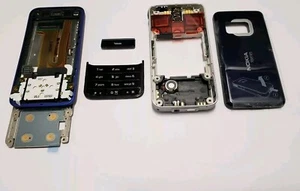 Nokia N81 set ricambi custodia cover argento blu - Foto 1 di 2