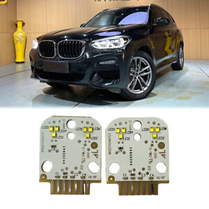 White Angel Eyes DRL Adaptive LED Boards For BMW X3 X4 M G01 G02 Headlights