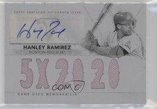 2015 Triple Threads White Whale Printing Plate Black 1/1 Hanley Ramirez Auto x0y