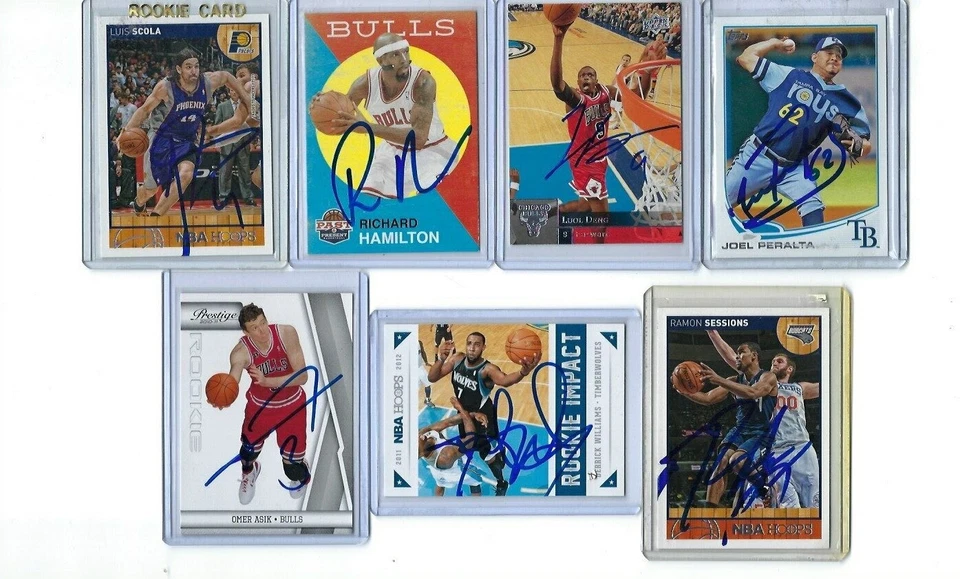 2012-13 PANINI PAST PRESENT #127 RICHARD HAMILTON AUTOGRAPHED CARD SIGNED BULLS - Image 1 of 1