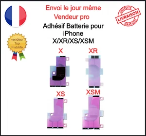 Adhésif Autocollant Sticker Batterie iphone X XS XR XSM Scotch - Photo 1 sur 17
