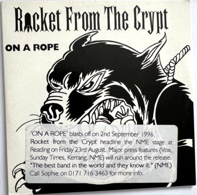 Rocket From The Crypt - On A Rope - CD Single **FOR RADIO PROMOTION ONLY** - Image 1 of 3