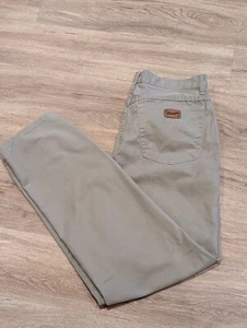 Pantalones de mezclilla Wrangler de algodón 5 bolsillos chinos beige/piedra 32/32 Indiana 5 - Imagen 1 de 6