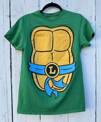 Mujer Verde Azul Leonardo Tortugas Ninja Disfraz Camiseta Gráfica Camiseta, Talla Pequeña Foto 1 de 4
