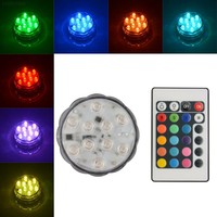 D9AB 10 LED Multi Color Colorful Submersible Underwater Party Vase Light Bulb 