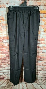 BNWT Boys Sz 14Y LW Reid Brand Black Elastic Waist Cargo Side Pocket School Pant - Picture 1 of 2