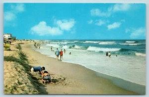 Cartolina DE Delaware scena di spiaggia saluti dalla costa del Delaware AG9 - Foto 1 di 2