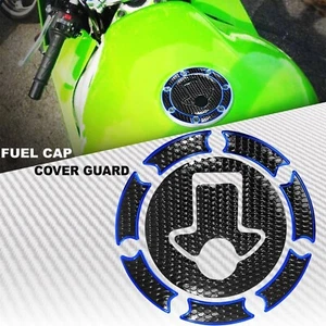 CUBIERTA PROTECTORA DEL TANQUE DE GASOLINA NEGRA Y AZUL CROMADA PROTECCIÓN NINJA 500/ZX-6R/7R-11R - Imagen 1 de 4
