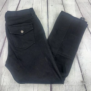 Ralph Lauren Jeans Co Damen Jeans Gr. 6 Leder Messing Akzente Goth Reitsport - Bild 1 von 13