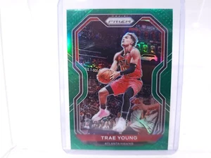 2020-21 Panini Prizm Green #64 Trae Young Atlanta Hawks NBA Card - Picture 1 of 2