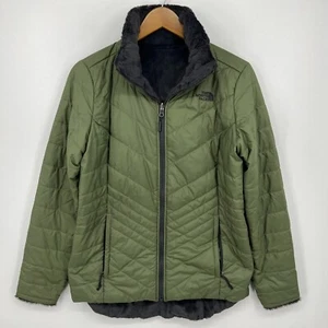 The North Face Mossbud 2-in-1 Reversible Jacket Women's M Olive Green Puffer - Picture 1 of 17