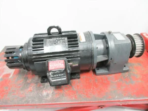 MARATHON HVJ 184THTL7726 FG R143 Y543 5 HP MOTOR & HUB CITY HI4062E GEARBOX - Picture 1 of 12