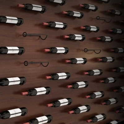 portabottiglie vino parete moderno ferro arredamento casa - Immagine 1 di 4