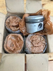 4 complete Ford Pinto 1.6 plus 1mm pistons MK3 Cortina MK2 Escort Capri Transit - Picture 1 of 2