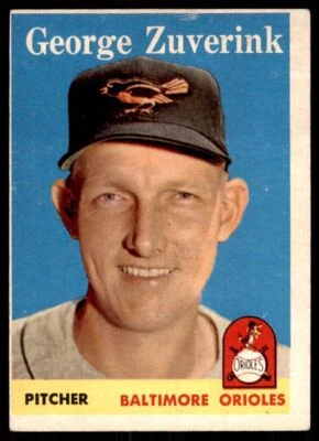 1958 Topps George Zuverink Baseball Cards #6 - Image 1 of 2