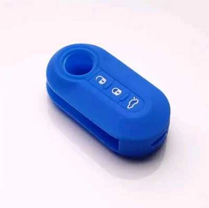 ✅COPRI CHIAVE GUSCIO COVER IN SILICONE BLU PER FIAT 500XL PUNTO BRAVO PANDA TOP - Foto 1 di 3
