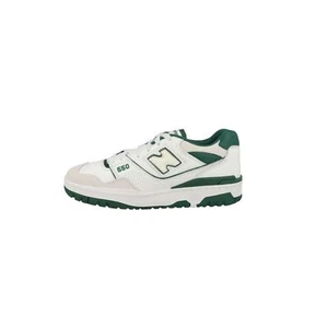New Balance 550 Bianco Verde Pelle Unisex Scarpe Unisex adulto Bianco Tela 2024 - Foto 1 di 5
