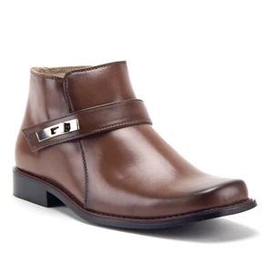 Men's 38901 Ankle High Square Toe Casual Dress Boots - Picture 1 of 44