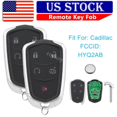 2 para Cadillac SRX XTS 2015 2016 2017 2018 sin llave Smart Prox mando a distancia llavero Foto 1 de 4