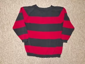 Vintage 90er Jahre Kurt Cobain gestreifter Pullover Freddy Krueger Grunge Horror Nirvana - Bild 1 von 6